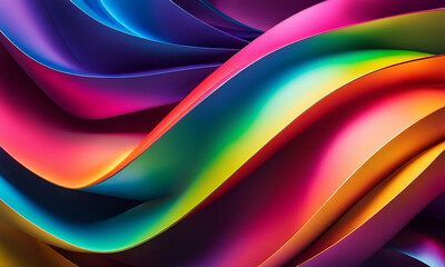 Trendy iridescent liquid color gradient abstract background with dynamic wave line effect. Background for wallpapers, banners, backgrounds, postcards, book illustrations, landing pages.