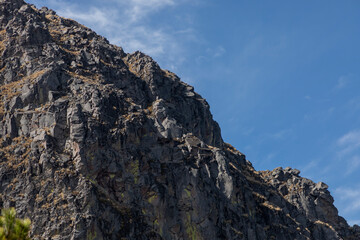 Fototapeta premium Summit of a rocky mountain to climb