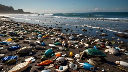Plastic pollution and marine life