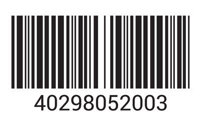 Bar code. Barcode illustration. Editable color.  isolated on white background. vector illustration. EPS 10