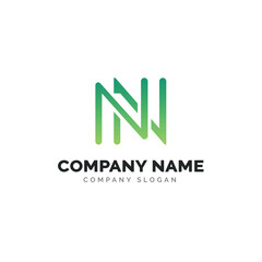 Letter NN logo design, vector logo design 