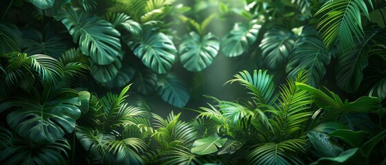 Background Tropical. The lush tropical rainforest foliage with its rich diversity of plant life creates a vibrant and dynamic landscape that is constantly evolving and changing.