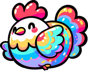 Fototapeta premium chicken doodle