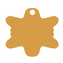 Hand drawn cardboard gift tags, name card, discount label. Templates for cookie cutters or vintage labels. Vector ilustration