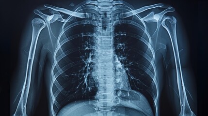 Advanced Radiological Analysis of Chest Anatomy: Detecting Rib and Sternum Fractures for Lung, and Heart Conditions - Ideal for Medical Imaging and Diagnostic Websites