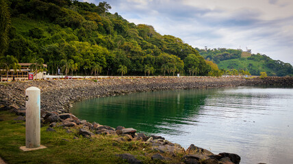Amador Causeway and Panama City skyline