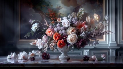 Baroque Style Flower Decoration
