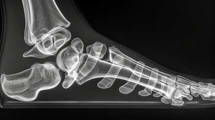 Foot X-ray Imaging: Diagnosis and Treatment for Musculoskeletal Health - Perfect for Radiology and Orthopedic Platforms