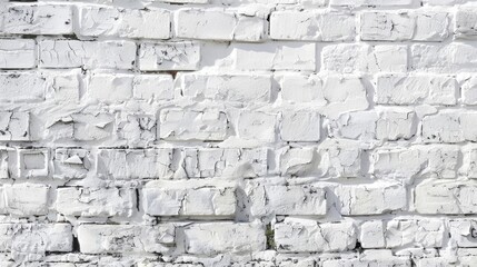Whitewashed brick wall