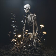 Soul's Journey. Luminescent Growth from Skeleton