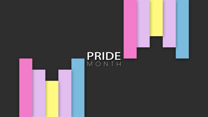 Happy Pride Month Aporagender Pride Flag Column Background