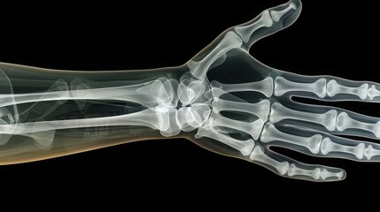 Advanced Radiological Analysis of Hand Anatomy: Detecting Arthritis, Fractures, and Joint Conditions - Ideal for Medical Imaging and Healthcare Websites
