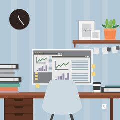 interior of a office, interior of a room, working place, WFH, Working area, bunsiness room, 工作地點