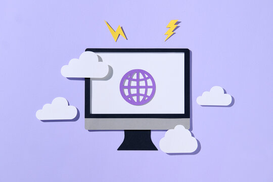 Cloud Computing diagram Network Data Storage Technology Service