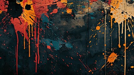 Grunge splatter texture background colorful
