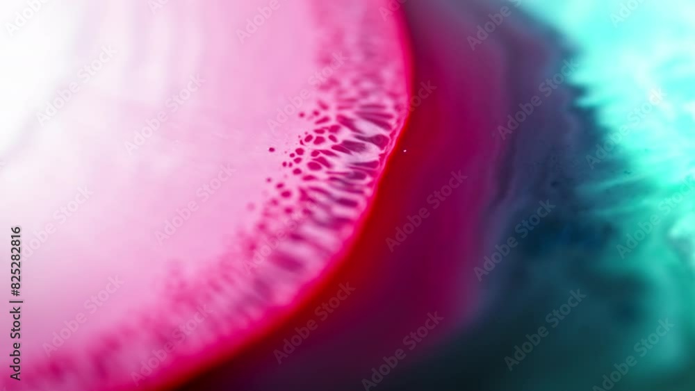 Aufkleber vibrant inks blending in water create a mesmerizing abstract effect