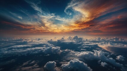 Abstract Cloudy Sky Background
