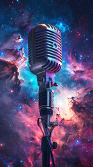 Microphone cosmic background