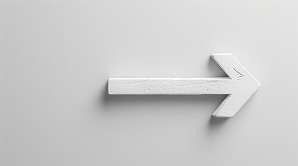 White background with arrow icon