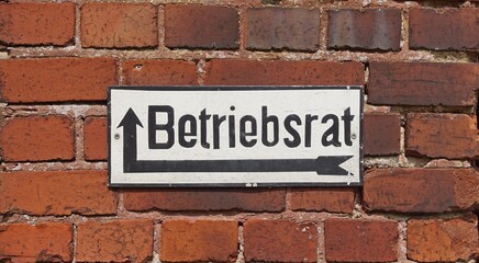 Hinweisschild Betriebsrat