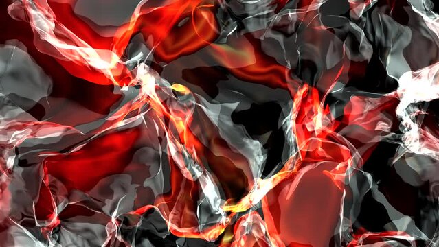 Red and gray creases. Abstract background or design element. No AI usage. Computer-generated image. 