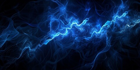 Dynamic Blue Electric Energy Banner