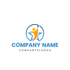 Star logo design, vector logo design, illustration