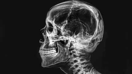 Cranial X-ray Imaging: Visualizing Skull Fractures and Cranial Anatomy for Medical Diagnostics - Ideal for Radiology and Orthopedic Content, For an orthopedic clinic's newsletter