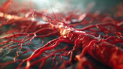 Detailed Anatomy of Blood Flow: Understanding Vein and Artery Structure in the Circulatory System - Perfect for Biology and Medical Education Sites, For an infographic on human circulatory system