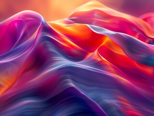 Bending abstract forms copy space, vibrant, Overlay, digital waves backdrop
