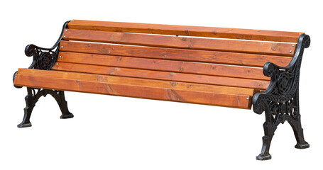  Park Bench Isolated on White