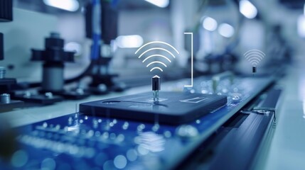Smart label with integrated RFID transponder and antenna.

