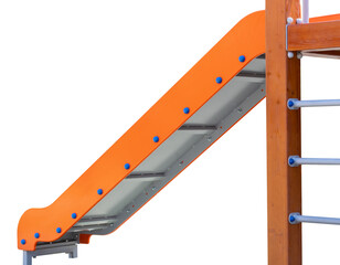 Children's playground on white