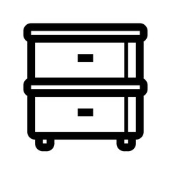 Home furnishing furniture outline icon pack