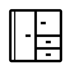 Home furnishing furniture outline icon pack