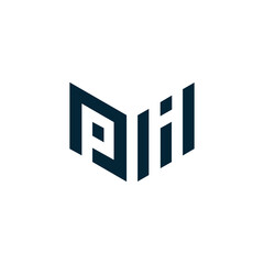 PH logo. P H design. White PH letter. PH, P H letter logo design. P H letter logo design in FIVE, FOUR, THREE, style. letter logo set in one artboard. P H letter logo vector design.