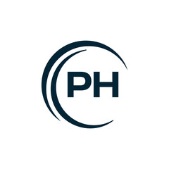 PH logo. P H design. White PH letter. PH, P H letter logo design. P H letter logo design in FIVE, FOUR, THREE, style. letter logo set in one artboard. P H letter logo vector design.