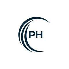 PH logo. P H design. White PH letter. PH, P H letter logo design. P H letter logo design in FIVE, FOUR, THREE, style. letter logo set in one artboard. P H letter logo vector design.