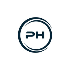 PH logo. P H design. White PH letter. PH, P H letter logo design. P H letter logo design in FIVE, FOUR, THREE, style. letter logo set in one artboard. P H letter logo vector design.