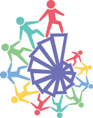 Global Community Logo Icon and Community human Logo template vector. Community health care Abstract Community logo