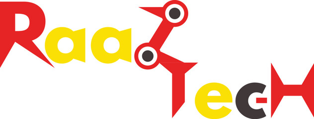 Robotics and futuristic technology vector logo.