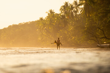 Couple Having Fun at the Beach