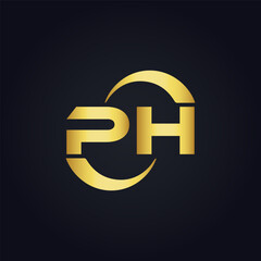 PH logo. P H design. White PH letter. PH, P H letter logo design. P H letter logo design in FIVE, FOUR, THREE, style. letter logo set in one artboard. P H letter logo vector design.