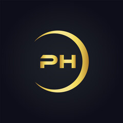 PH logo. P H design. White PH letter. PH, P H letter logo design. P H letter logo design in FIVE, FOUR, THREE, style. letter logo set in one artboard. P H letter logo vector design.