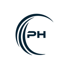 PH logo. P H design. White PH letter. PH, P H letter logo design. P H letter logo design in FIVE, FOUR, THREE, style. letter logo set in one artboard. P H letter logo vector design.