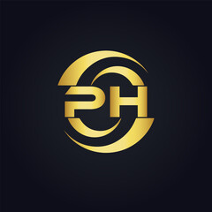 PH logo. P H design. White PH letter. PH, P H letter logo design. P H letter logo design in FIVE, FOUR, THREE, style. letter logo set in one artboard. P H letter logo vector design.