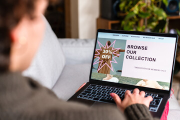 Fashion online store with sales