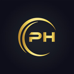 PH logo. P H design. White PH letter. PH, P H letter logo design. P H letter logo design in FIVE, FOUR, THREE, style. letter logo set in one artboard. P H letter logo vector design.