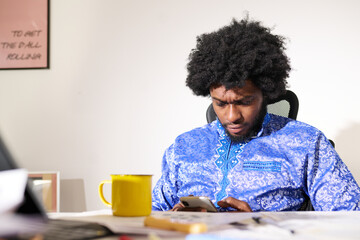 worried texting by smartphone