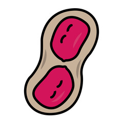 Fototapeta premium Snacks Zhu Colored Icon pack